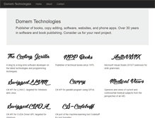 Tablet Screenshot of domemtech.com